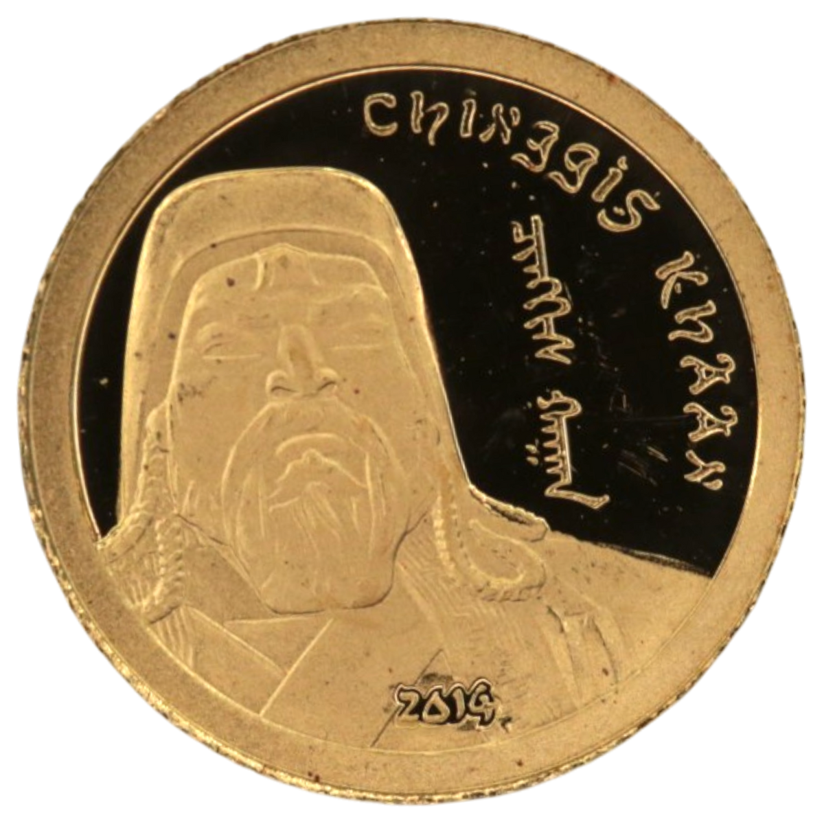 モンゴル 1000トゥグルグ金貨 2014年 チンギス・ハーン