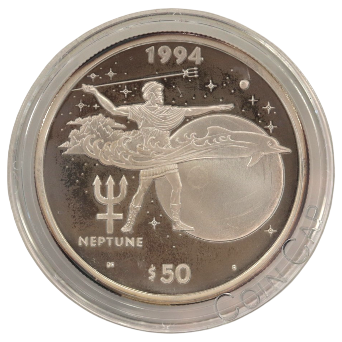 マーシャル諸島 50ドル銀貨 1994年 海王星 ネプチューン