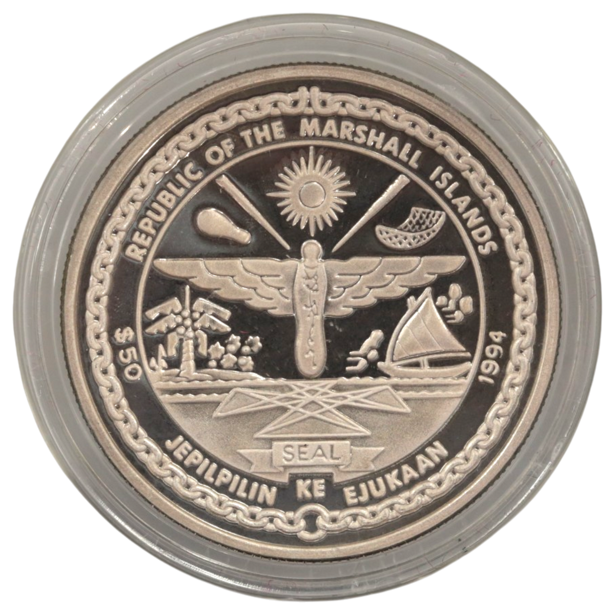 マーシャル諸島 50ドル銀貨 1994年 水星 ヴィーナス
