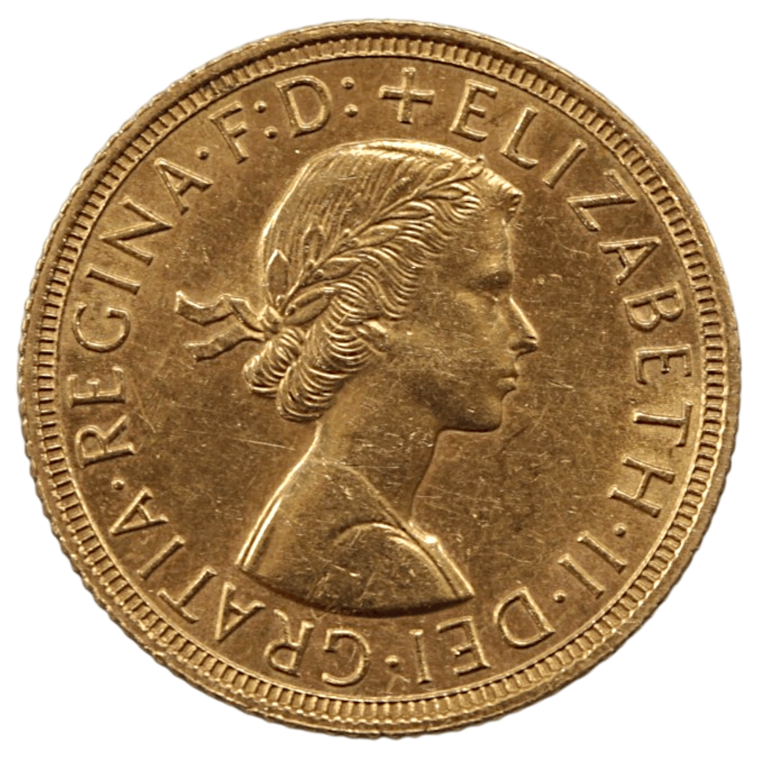 イギリス ソヴリン金貨 1958年 ロンドン鋳 エリザベス2世 聖ジョージの竜退治 - NJ BUYER'S MARKETPLACE