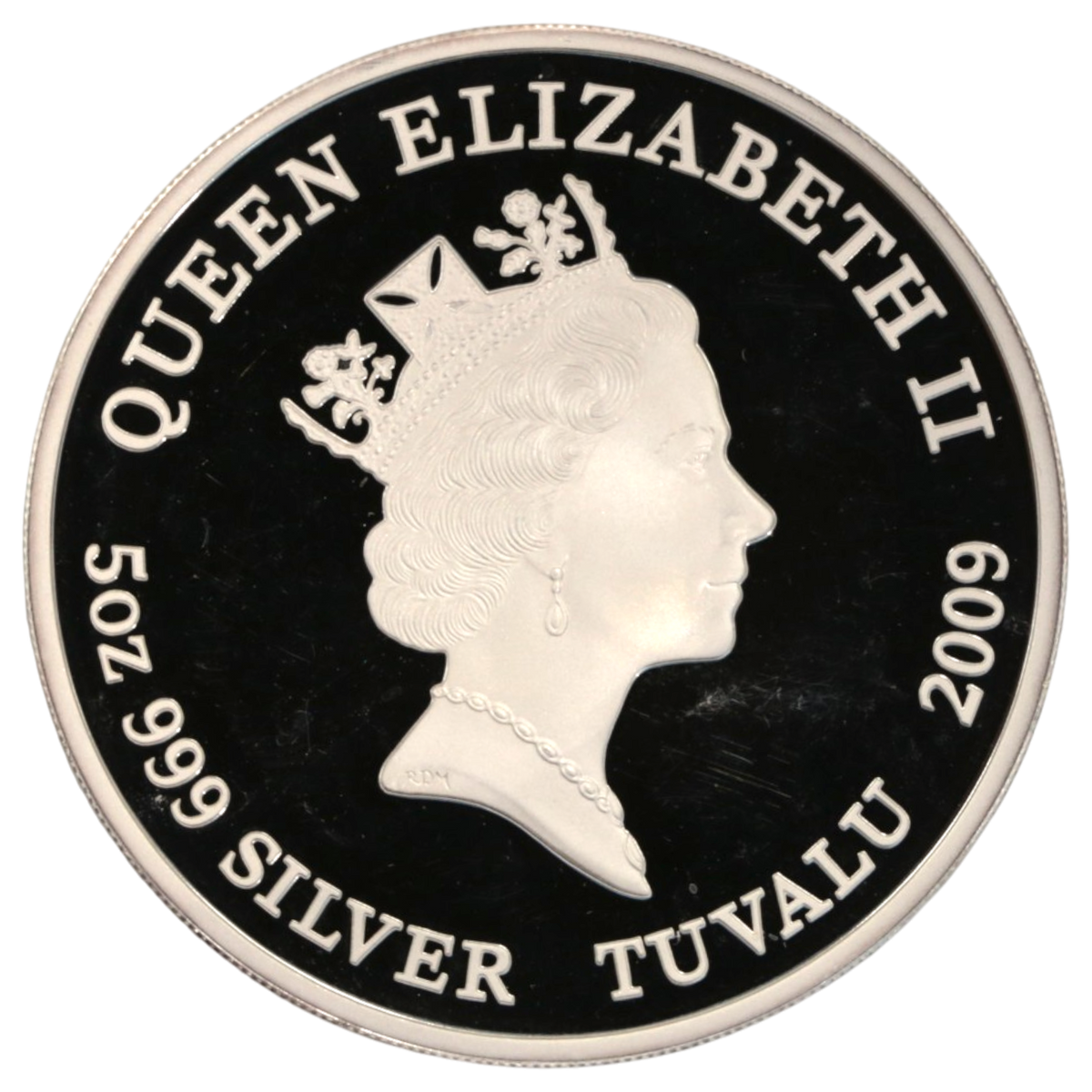 ツバル 5ドル銀貨 2009年 ゲゲゲの鬼太郎 誕生40周年