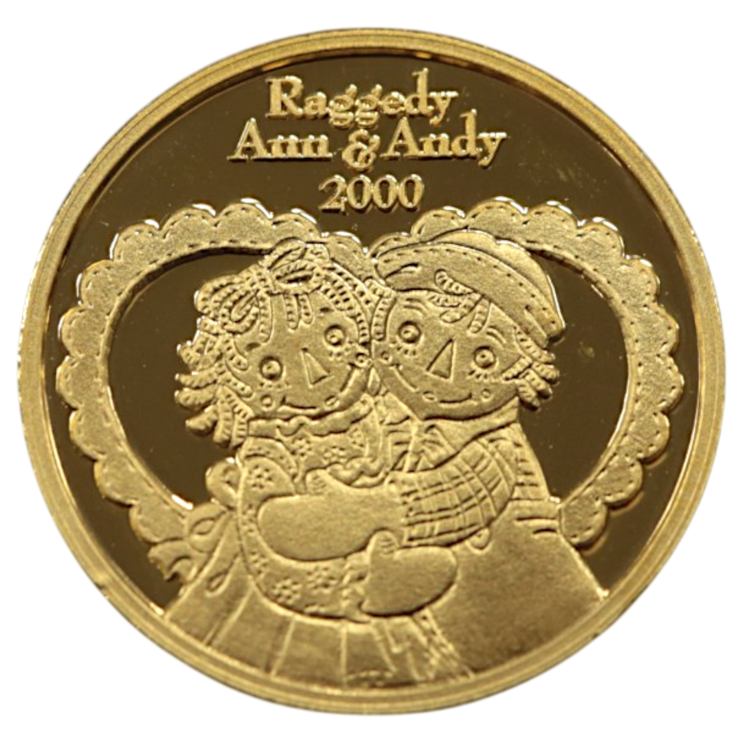 スイス パンプ社 2.5グラム金メダル 2000年 ラガディ・アン&アンディ 日本フェスティバル記念