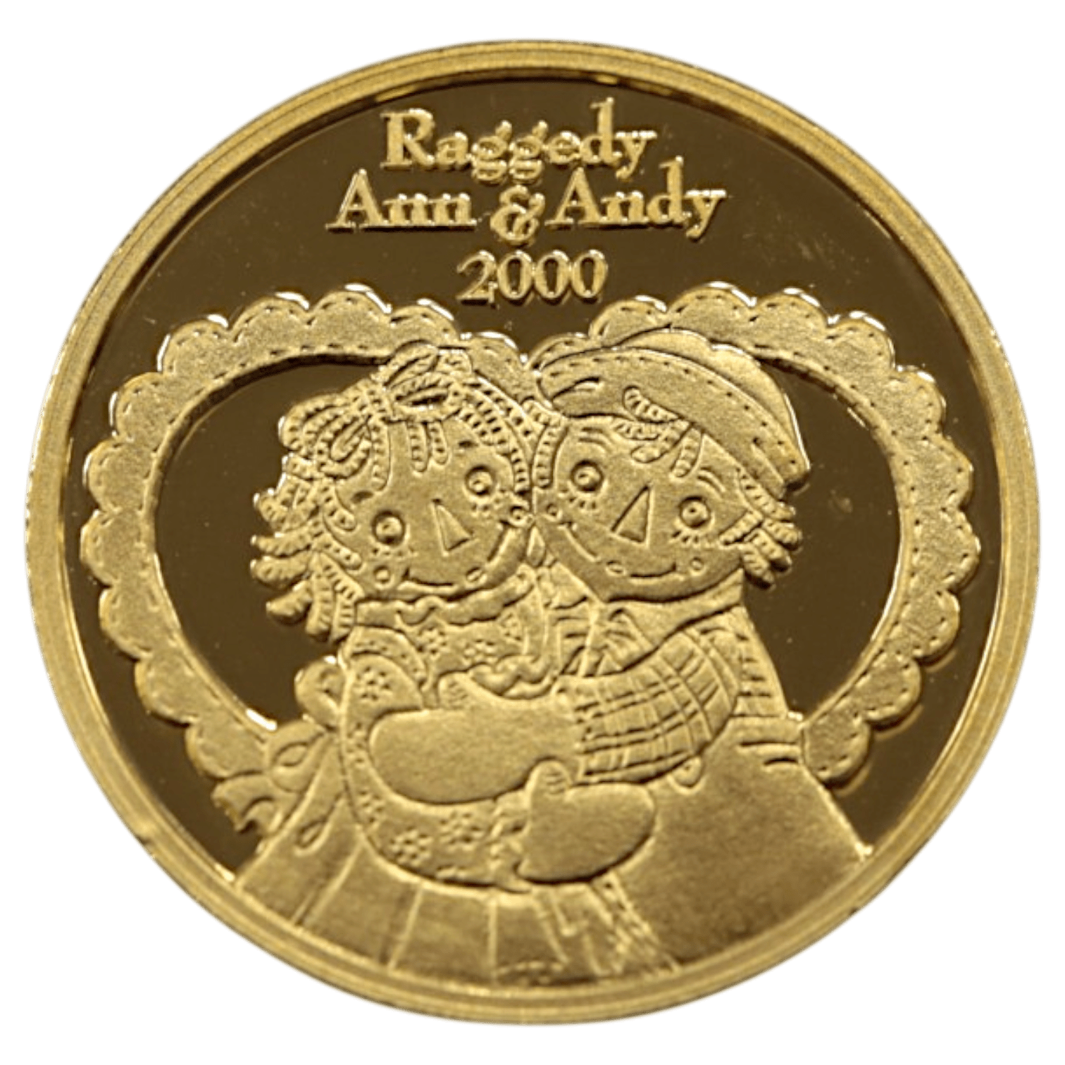スイス パンプ社 2.5グラム金メダル 2000年 ラガディ・アン&アンディ 日本フェスティバル記念 - NJ BUYER'S MARKETPLACE