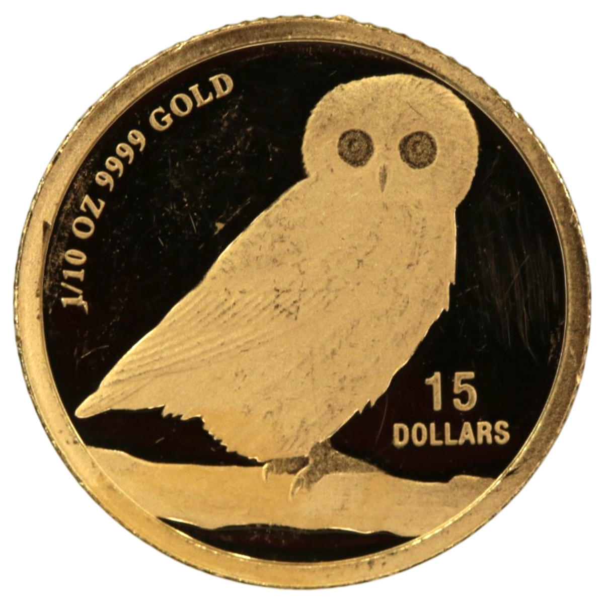 ツバル 15ドル金貨 2013年 フクロウ