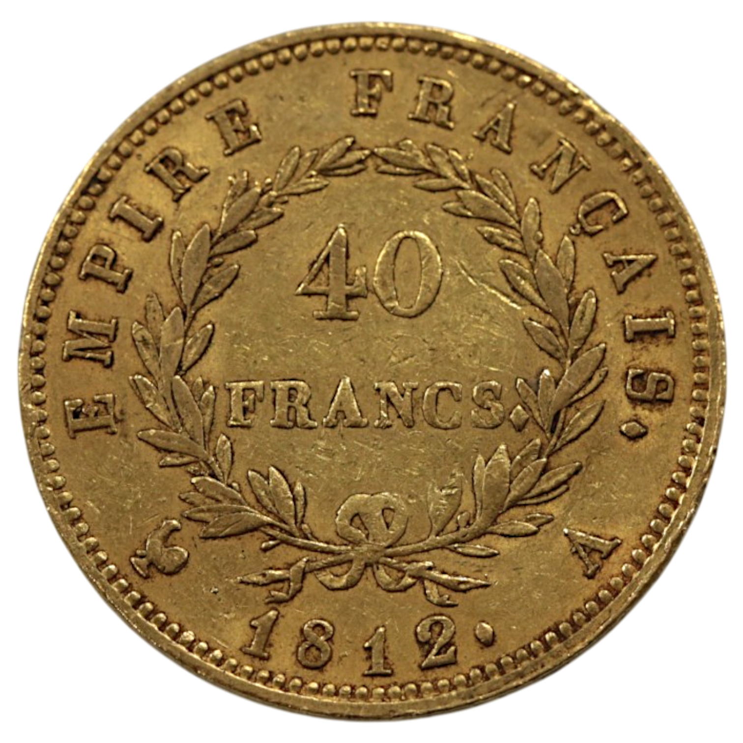 フランス 40フラン金貨 1812年 パリ鋳 ナポレオン1世 有冠