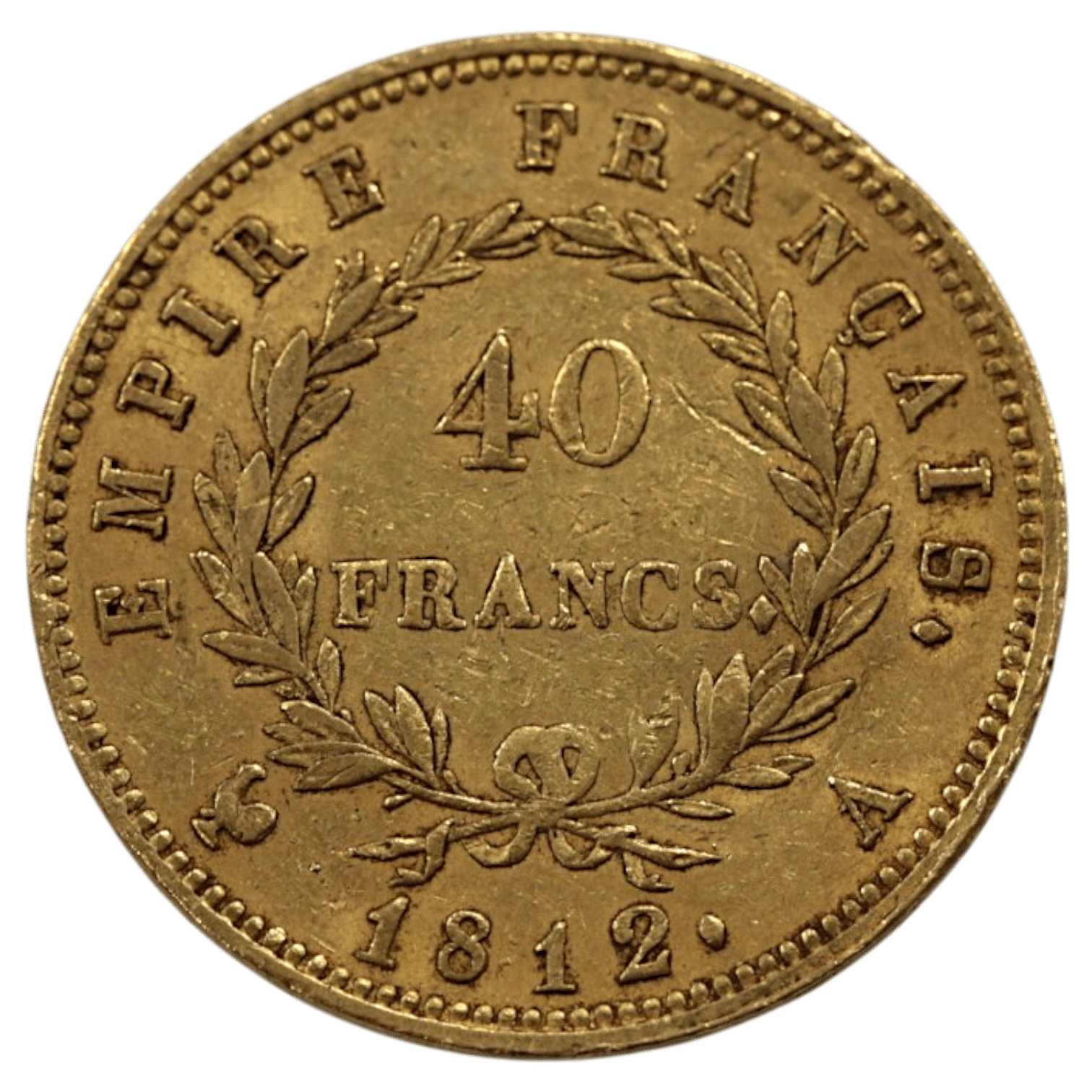 フランス 40フラン金貨 1812年 パリ鋳 ナポレオン1世 有冠 - NJ BUYER'S MARKETPLACE