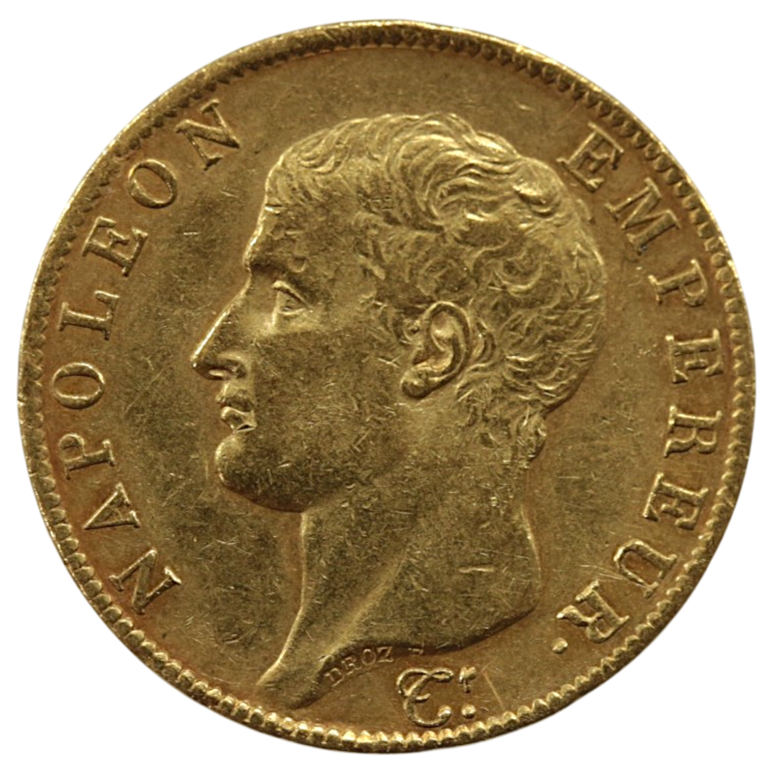 フランス 40フラン金貨 1804年 パリ鋳 ナポレオン1世 無冠
