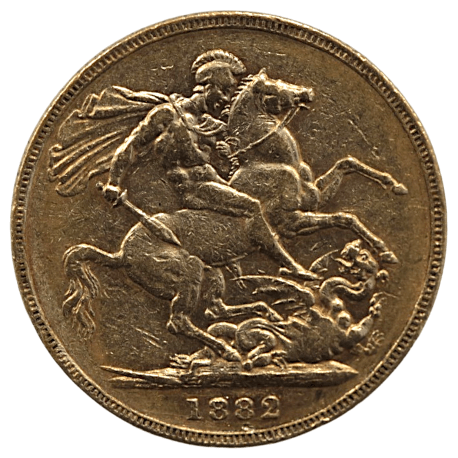 オーストラリア ソブリン金貨 1882年 メルボルン鋳 ヴィクトリア ヤングヘッド 聖ジョージ - NJ BUYER'S MARKETPLACE