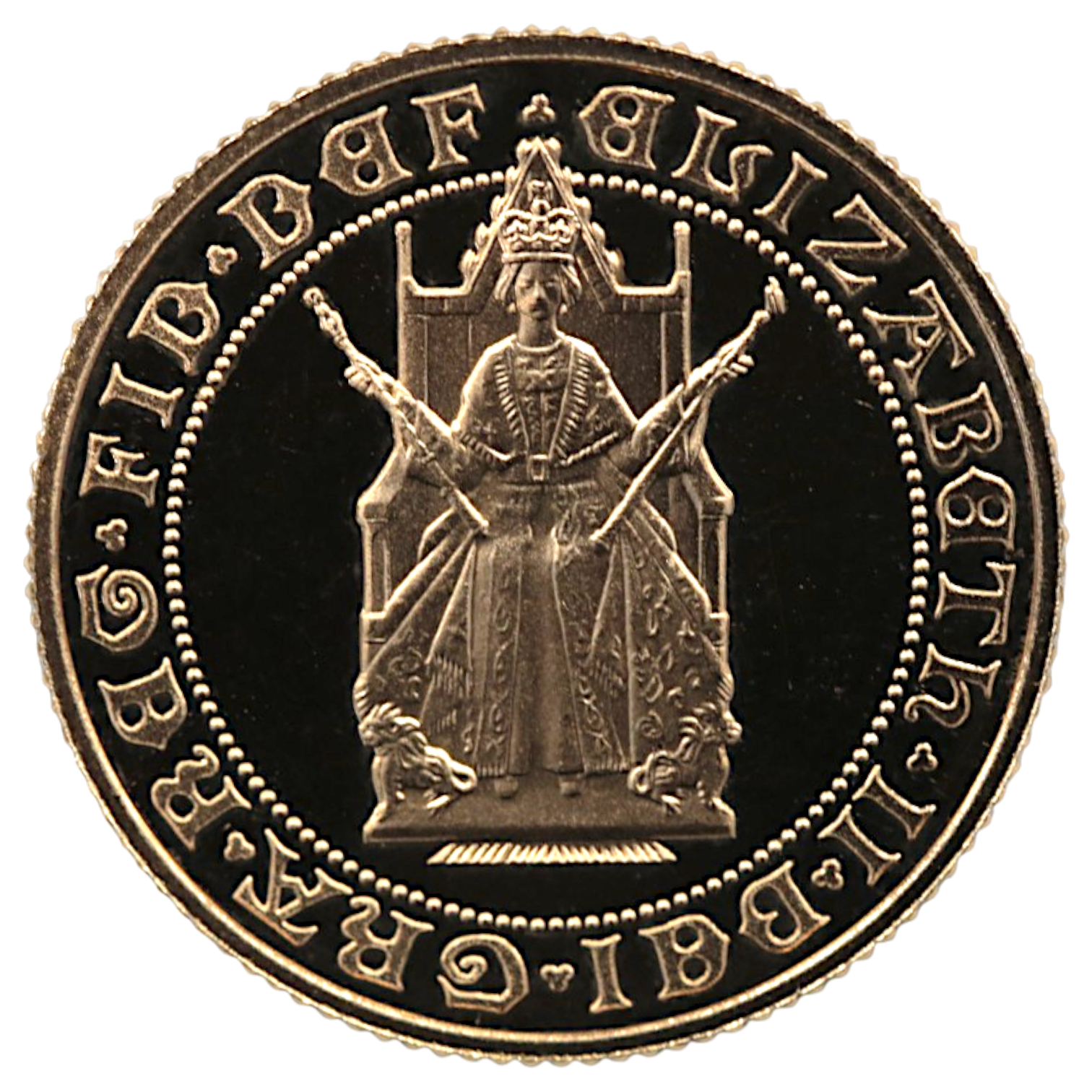 イギリス ソブリン金貨 1989年 エリザベス2世 チューダーローズ ソヴリン金貨発行500周年記念