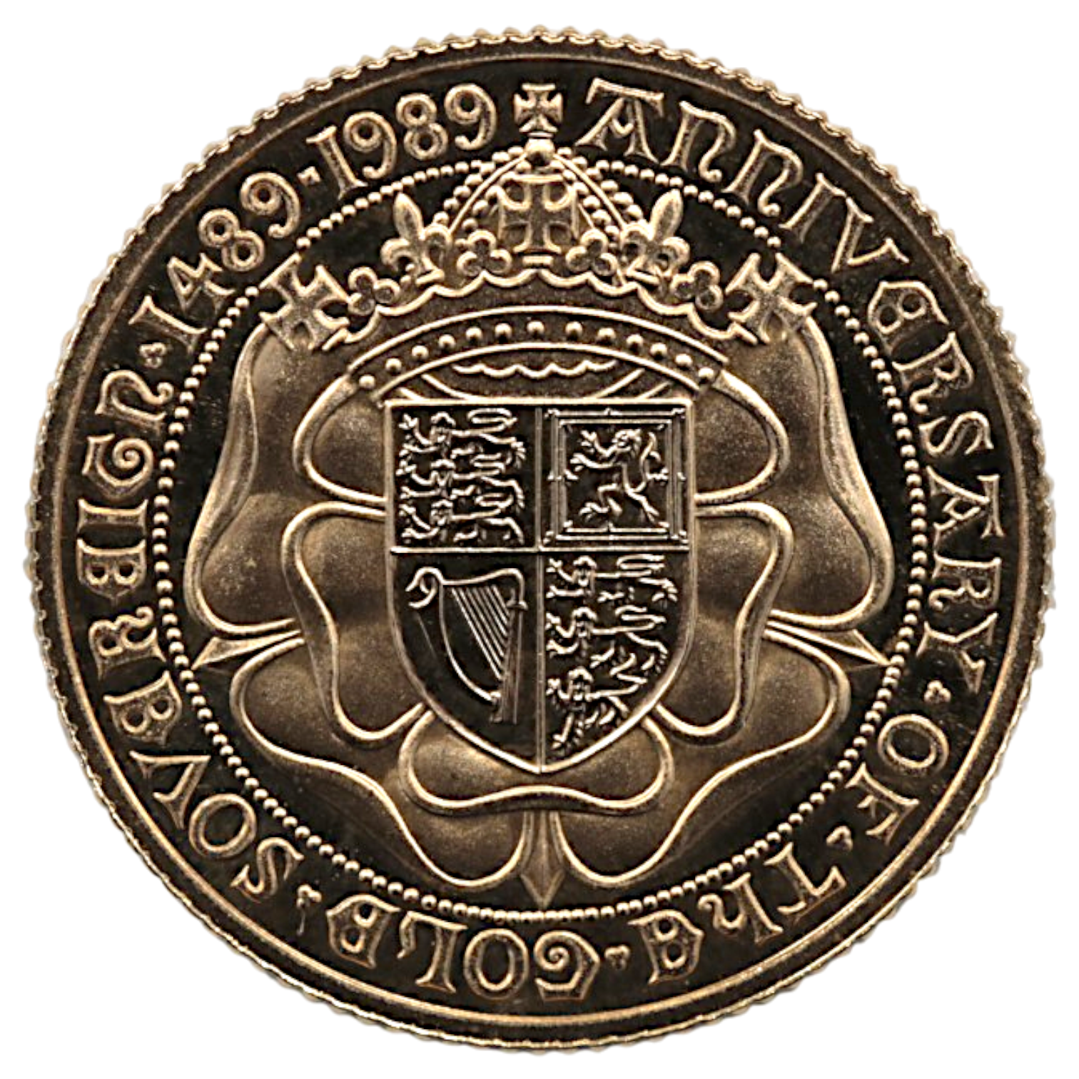 イギリス ソブリン金貨 1989年 エリザベス2世 チューダーローズ ソヴリン金貨発行500周年記念