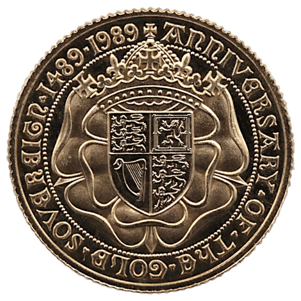 イギリス ソブリン金貨 1989年 エリザベス2世 チューダーローズ ソヴリン金貨発行500周年記念 - NJ BUYER'S MARKETPLACE