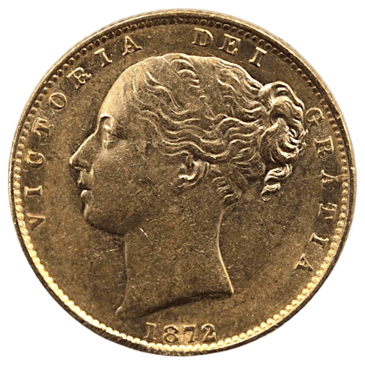 【大特価】イギリス ソヴリン金貨 1872年 ロンドン鋳 Die No.19 ヴィクトリア ヤングヘッド 試金あり - NJ BUYER'S MARKETPLACE