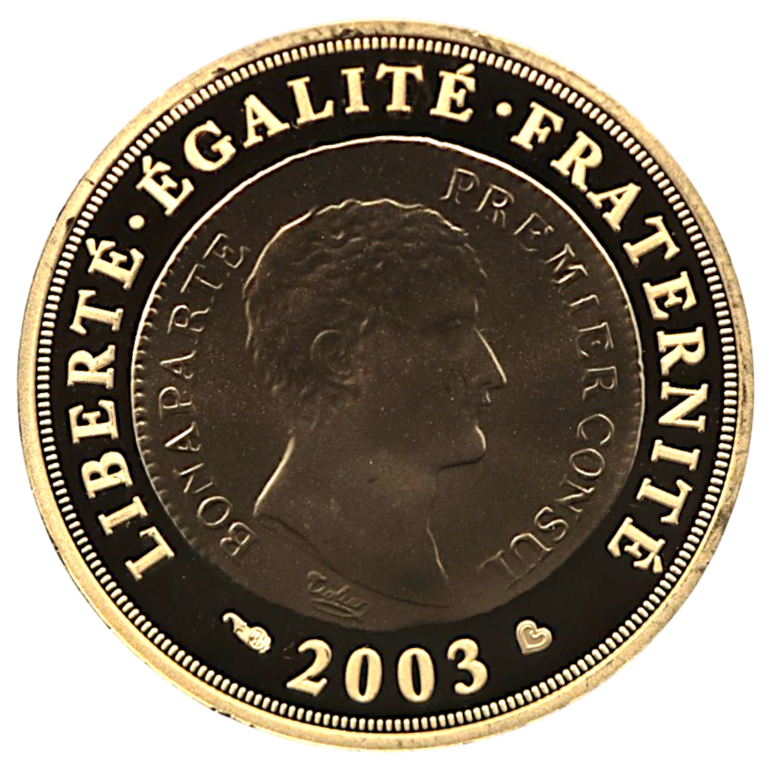 フランス 10ユーロ金貨 2003年 パリ鋳 ナポレオン1世 即位200周年記念