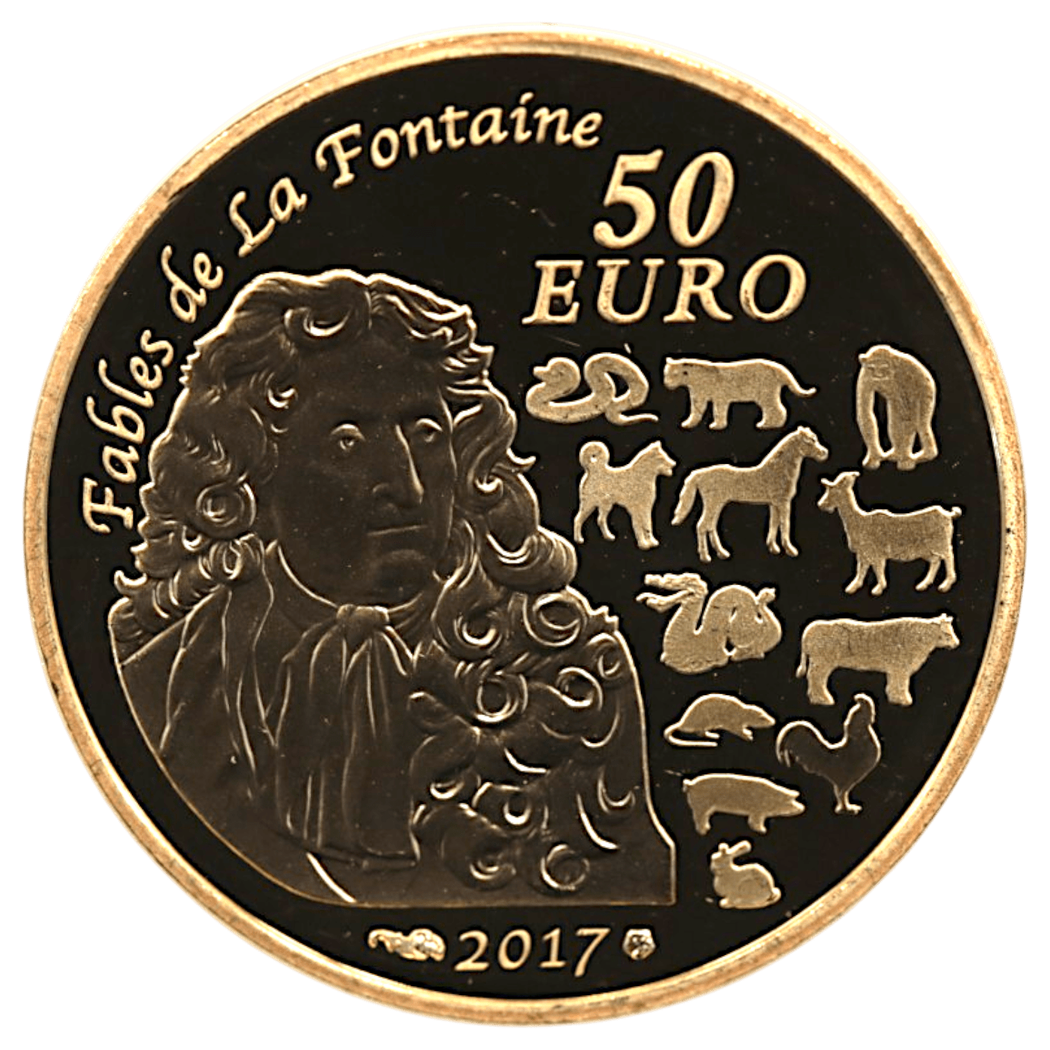 フランス 50ユーロ金貨 2017年 干支 酉年 - NJ BUYER'S MARKETPLACE