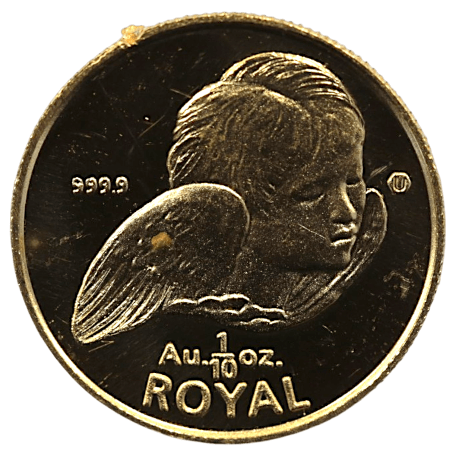 ジブラルタル 1/10ロイヤル金貨 1999年 ポブジョイ鋳 天使 エリザベス2世 - NJ BUYER'S MARKETPLACE