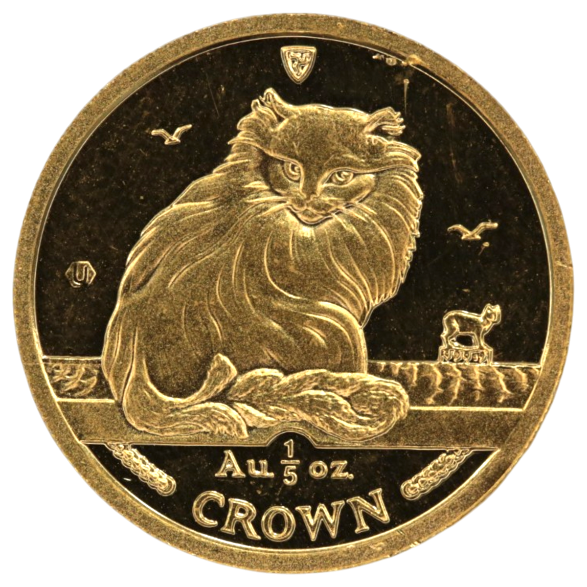 【ジャンク】 マン島 1/5クラウン金貨 1995年 ペルシア