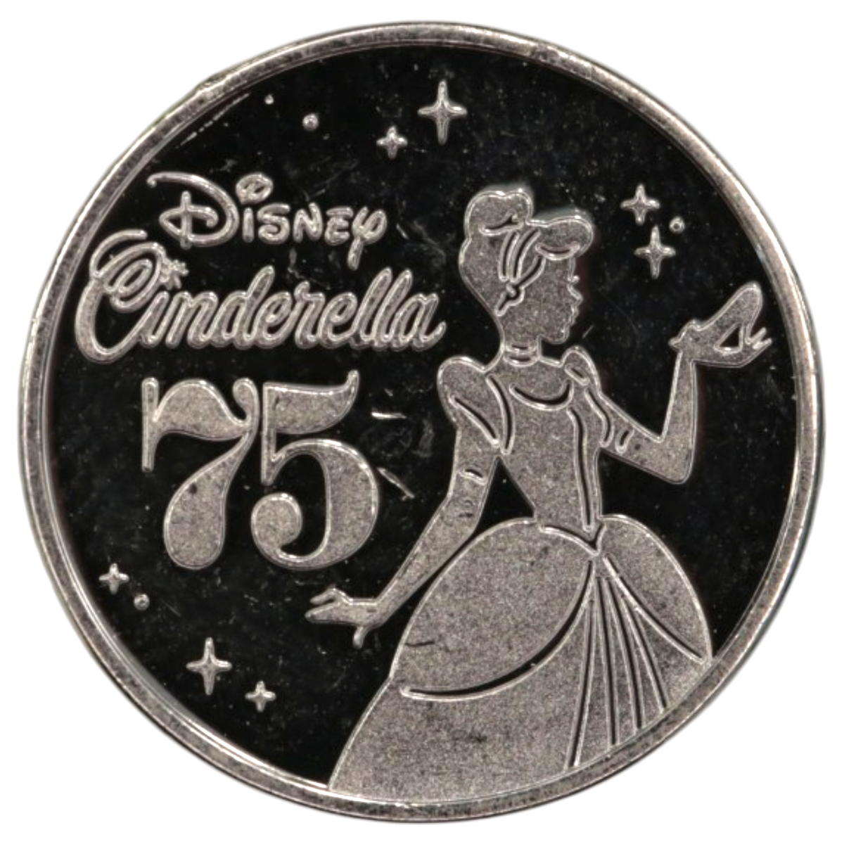 【ジャンク】 ディズニー 1/10ozプラチナ貨 シンデレラ 誕生75周年