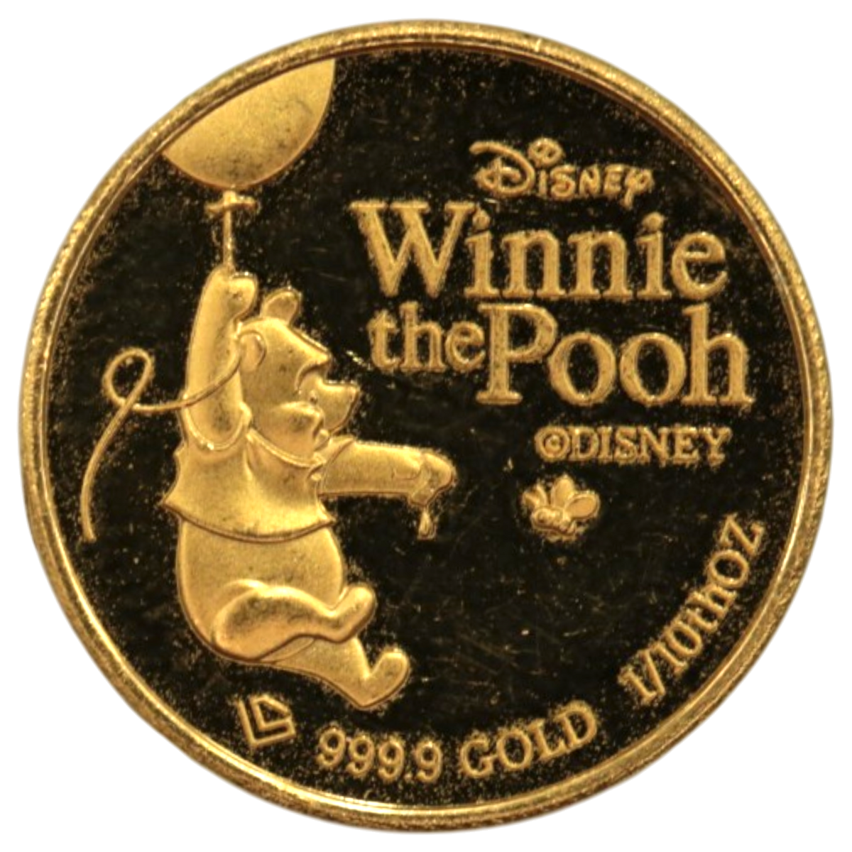 【ジャンク】 ディズニー 1/10oz金メダル くまのプーさん 誕生95周年