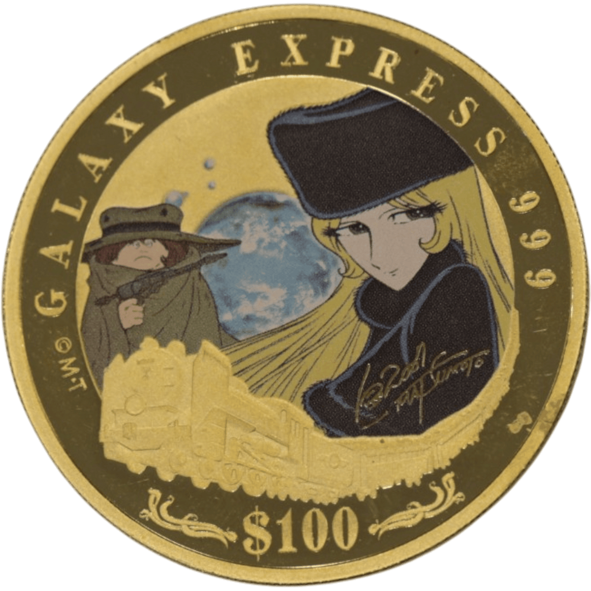 ツバル 100ドル金貨 2007年 銀河鉄道999 誕生30周年記念 - NJ BUYER'S MARKETPLACE