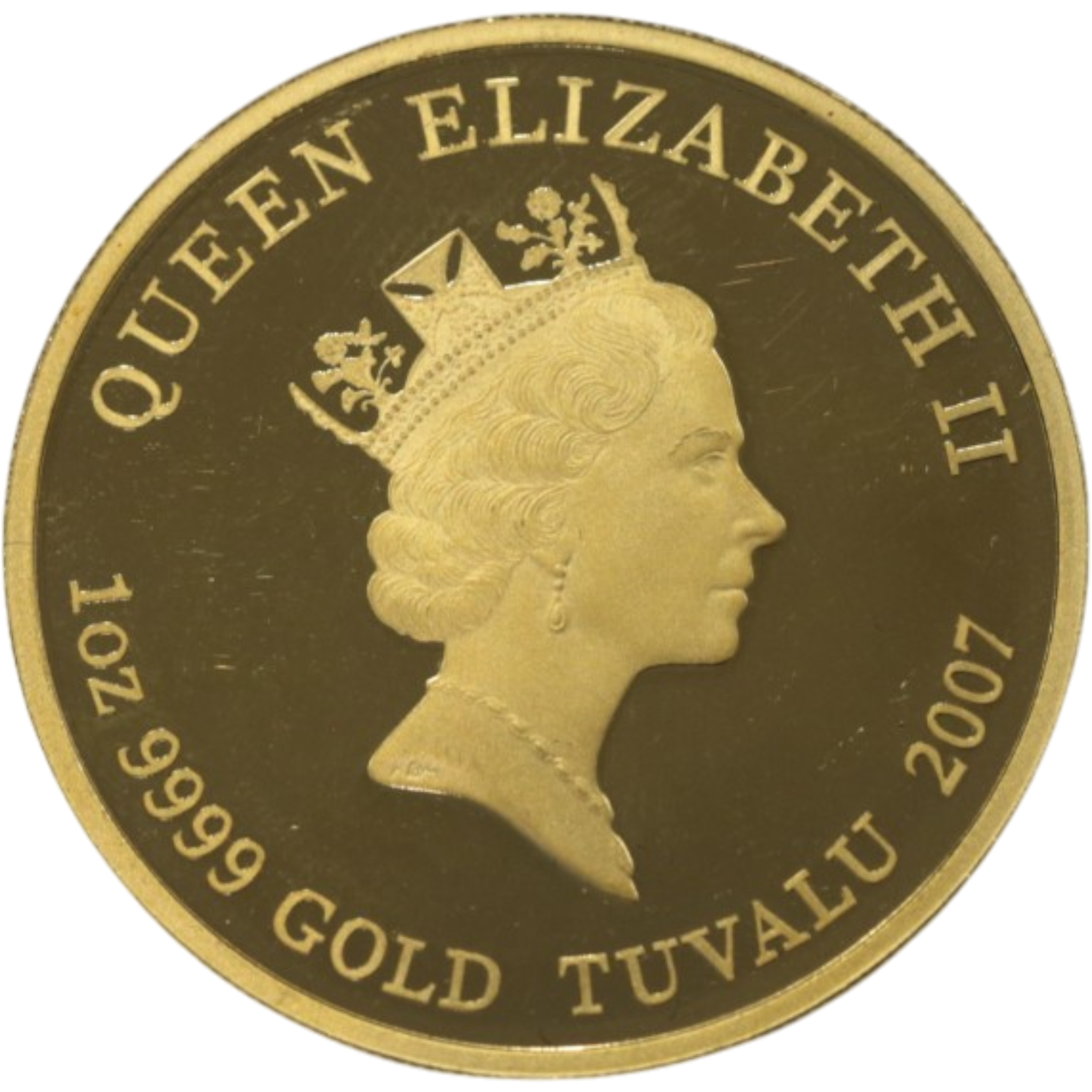 ツバル 100ドル金貨 2007年 銀河鉄道999 誕生30周年記念