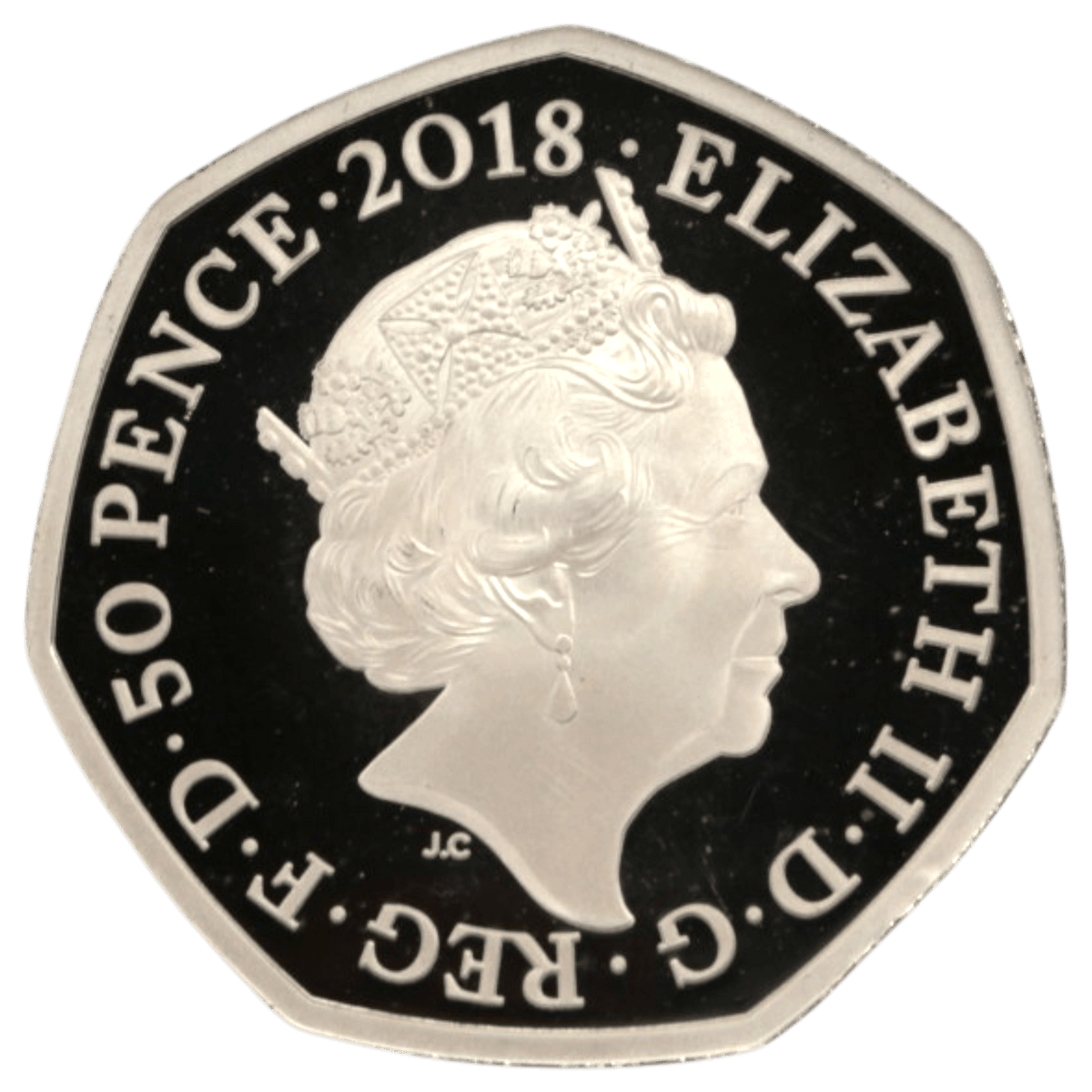 イギリス 50ペンス銀貨 2018年 ピーターラビット - NJ BUYER'S MARKETPLACE