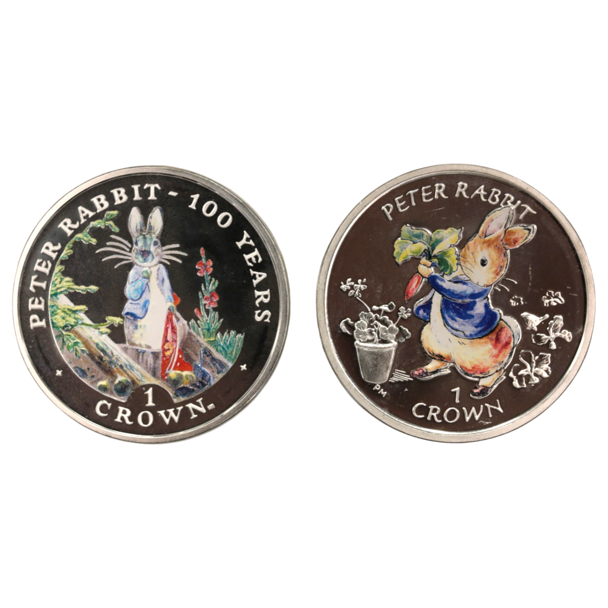 ジブラルタル クラウン銀貨 ピーターラビット 2枚セット