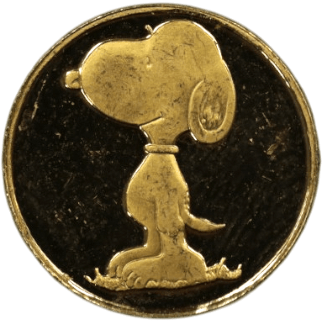 ピーナッツ 1/25オンス金メダル スヌーピー｜NJ BUYER'S MARKETPLACE