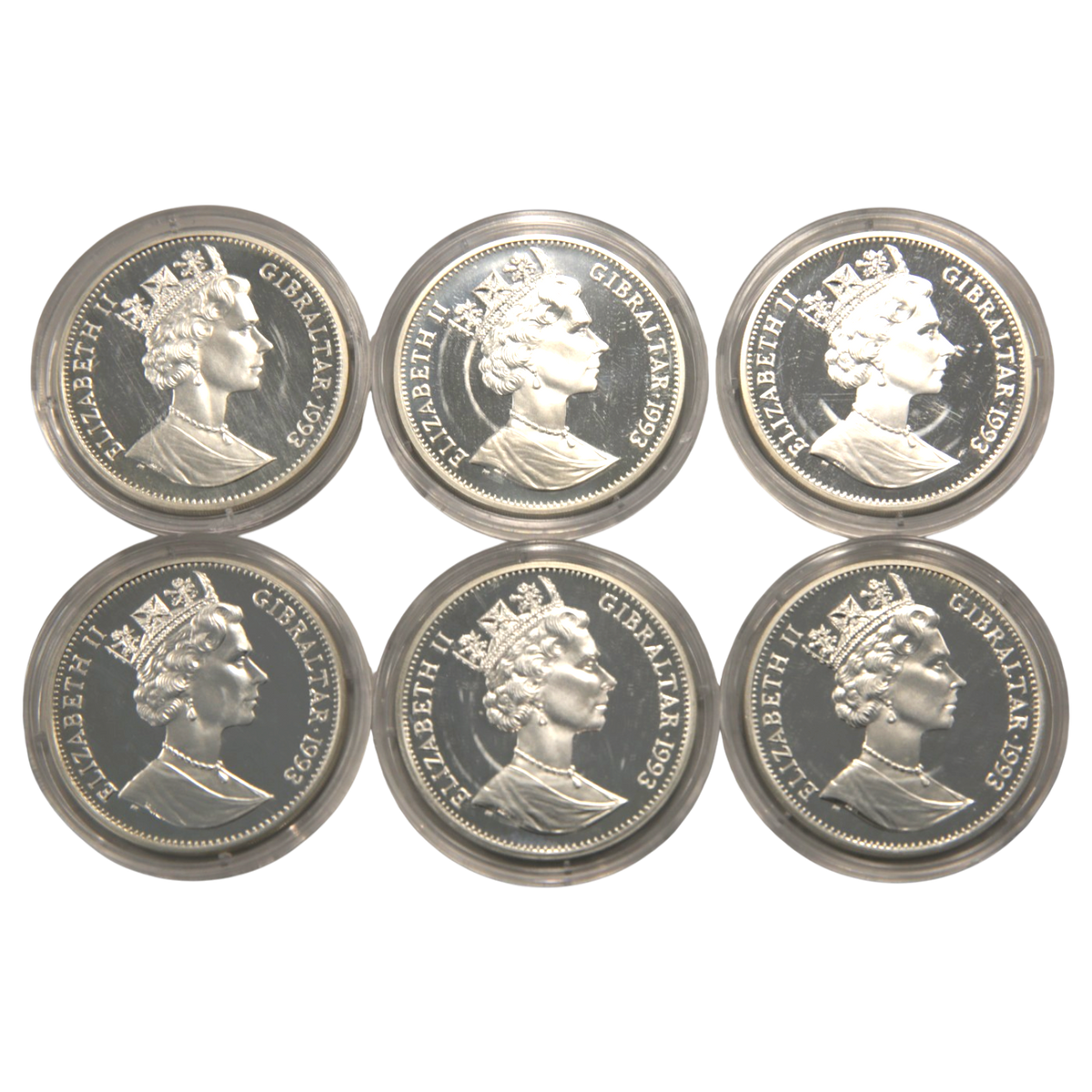 ジブラルタル クラウン銀貨 1993年 6枚セット ピーターラビット 生誕100周年