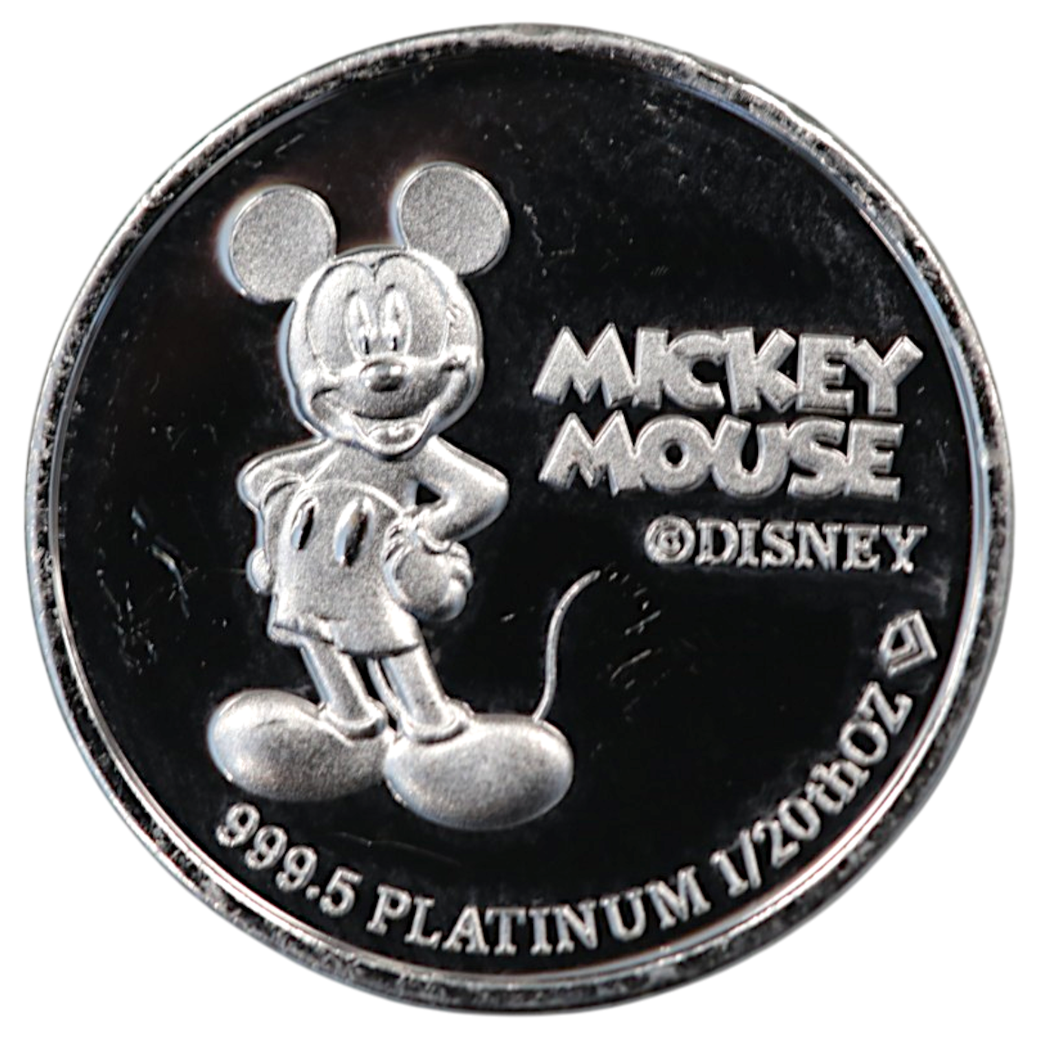 ディズニー 純プラチナ 1/20oz ウォルト・ディズニー100周年記念