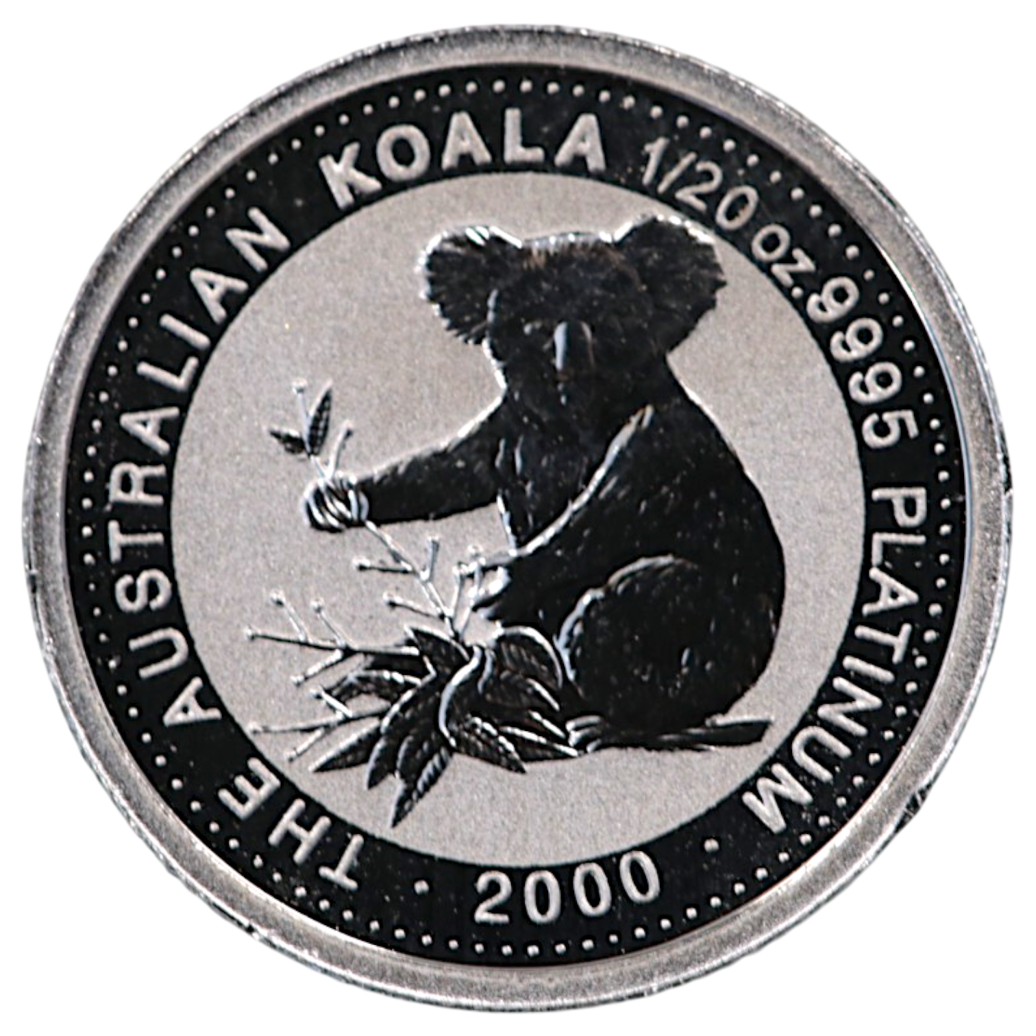 オーストラリア 5ドルプラチナ貨 2000年 コアラ エリザベス2世