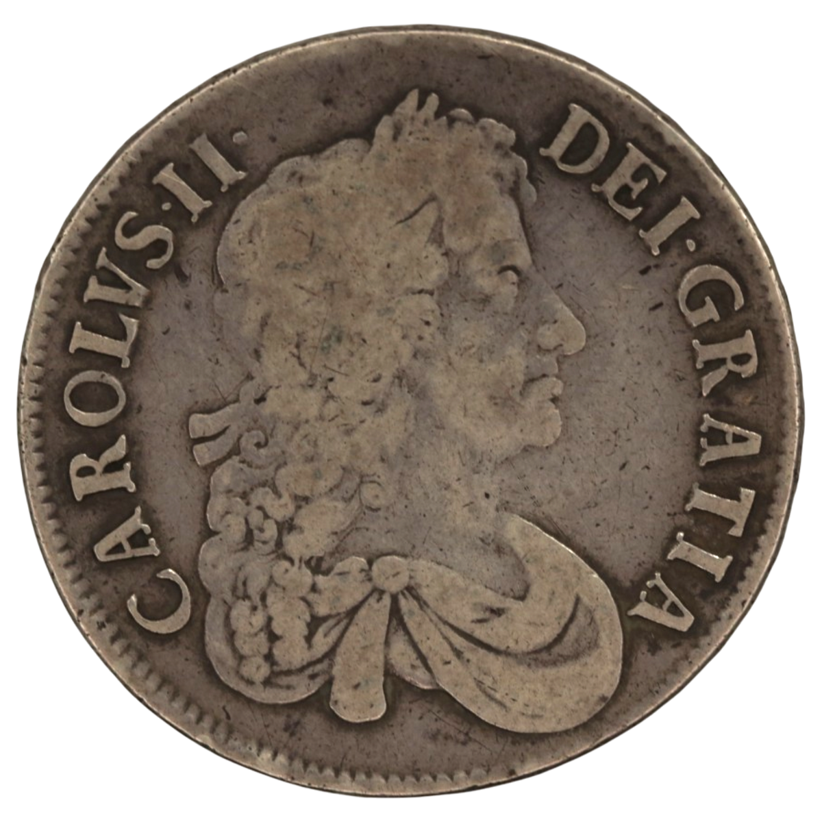 イギリス クラウン銀貨 1672年 チャールズ2世
