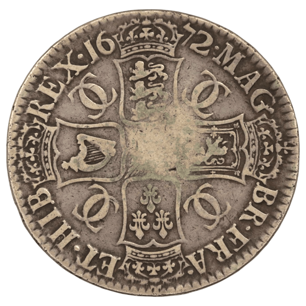 イギリス クラウン銀貨 1672年 チャールズ2世 - NJ BUYER'S MARKETPLACE