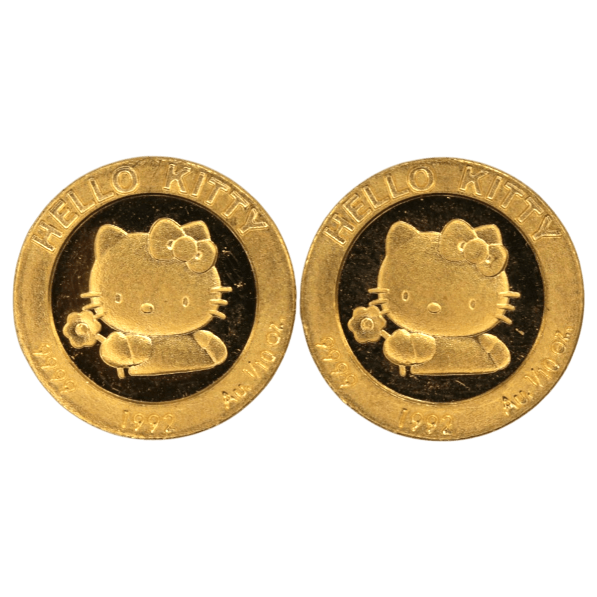 【ジャンク】サンリオ 1/10oz金貨 ハローキティ 2枚セット - NJ BUYER'S MARKETPLACE