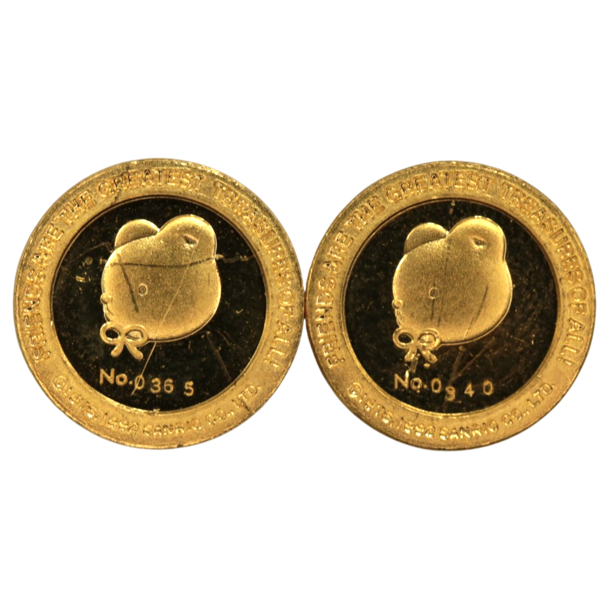 【ジャンク】サンリオ 1/10oz金貨 ハローキティ 2枚セット