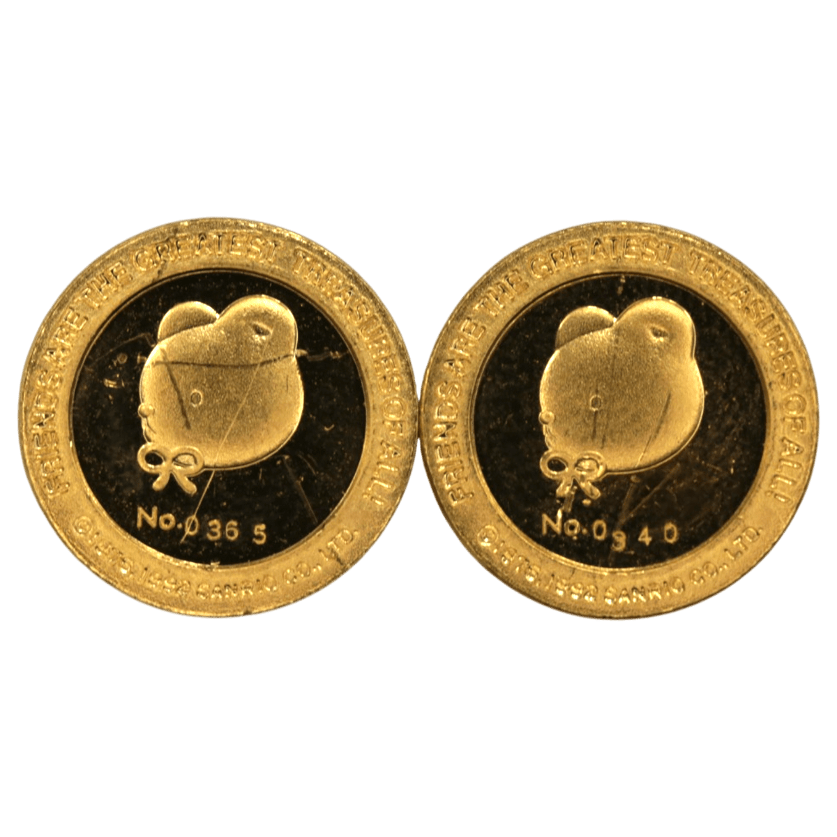 【ジャンク】サンリオ 1/10oz金貨 ハローキティ 2枚セット - NJ BUYER'S MARKETPLACE