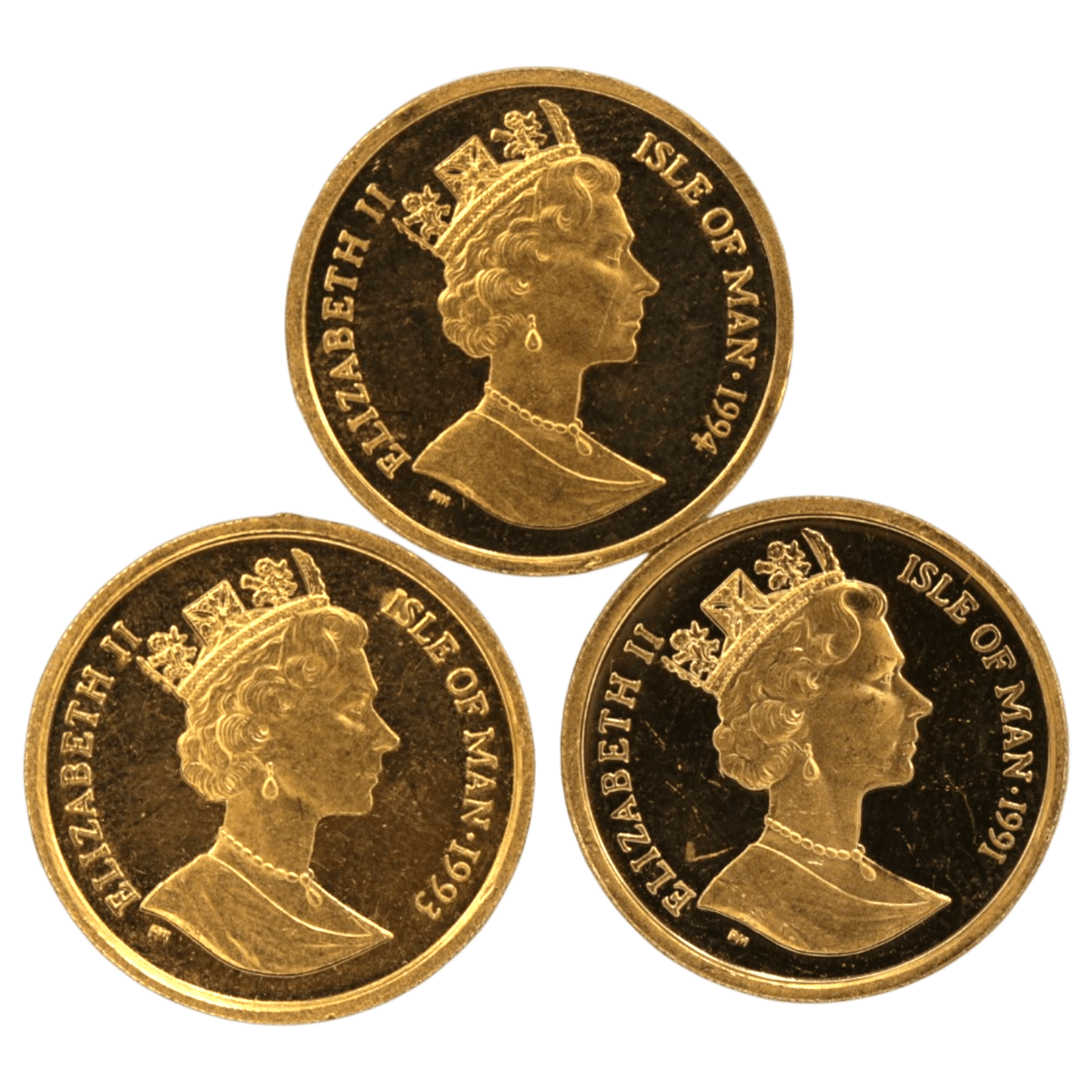 【ジャンク】 マン島 1/5oz金貨 キャット 3枚セット - NJ BUYER'S MARKETPLACE