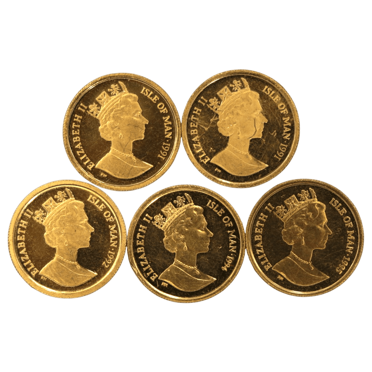 【ジャンク】 マン島 1/10oz金貨 キャット 5枚セット - NJ BUYER'S MARKETPLACE