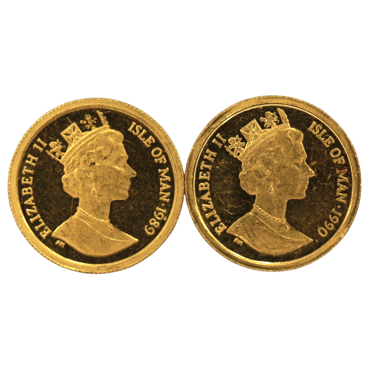 【ジャンク】 マン島 1/10oz金貨 キャット 2枚セット