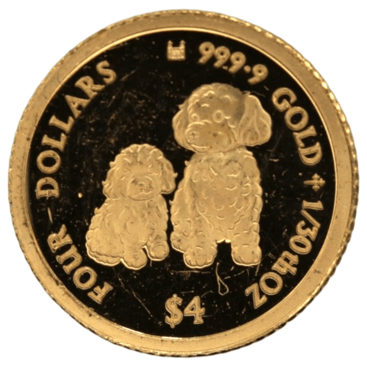 クック島 4ドル金貨 2020年 犬の親子 - NJ BUYER'S MARKETPLACE