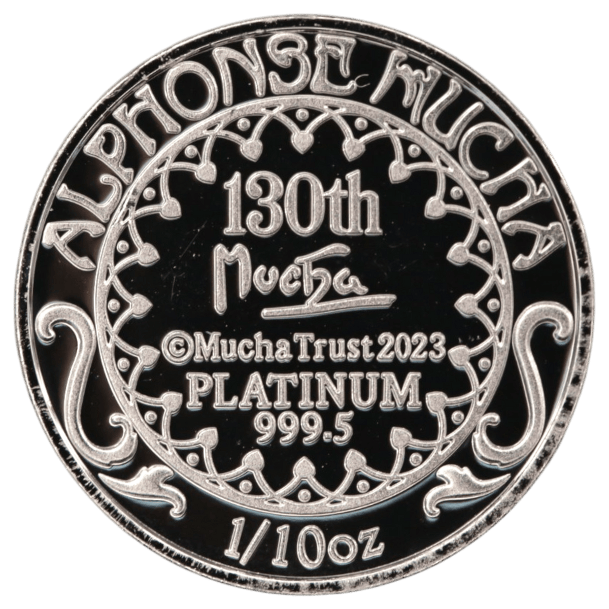 アルフォンス・ミュシャ 1/10ozプラチナメダル ミュシャ財団 創立130周年 - NJ BUYER'S MARKETPLACE