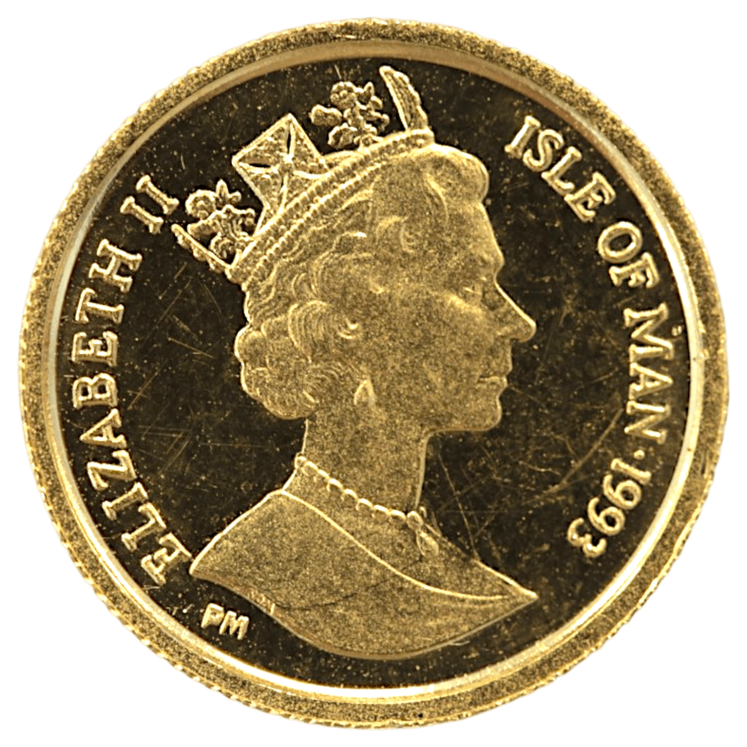 マン島 1/25クラウン金貨 1993年 ポブジョイ鋳 メインクーン - NJ BUYER'S MARKETPLACE