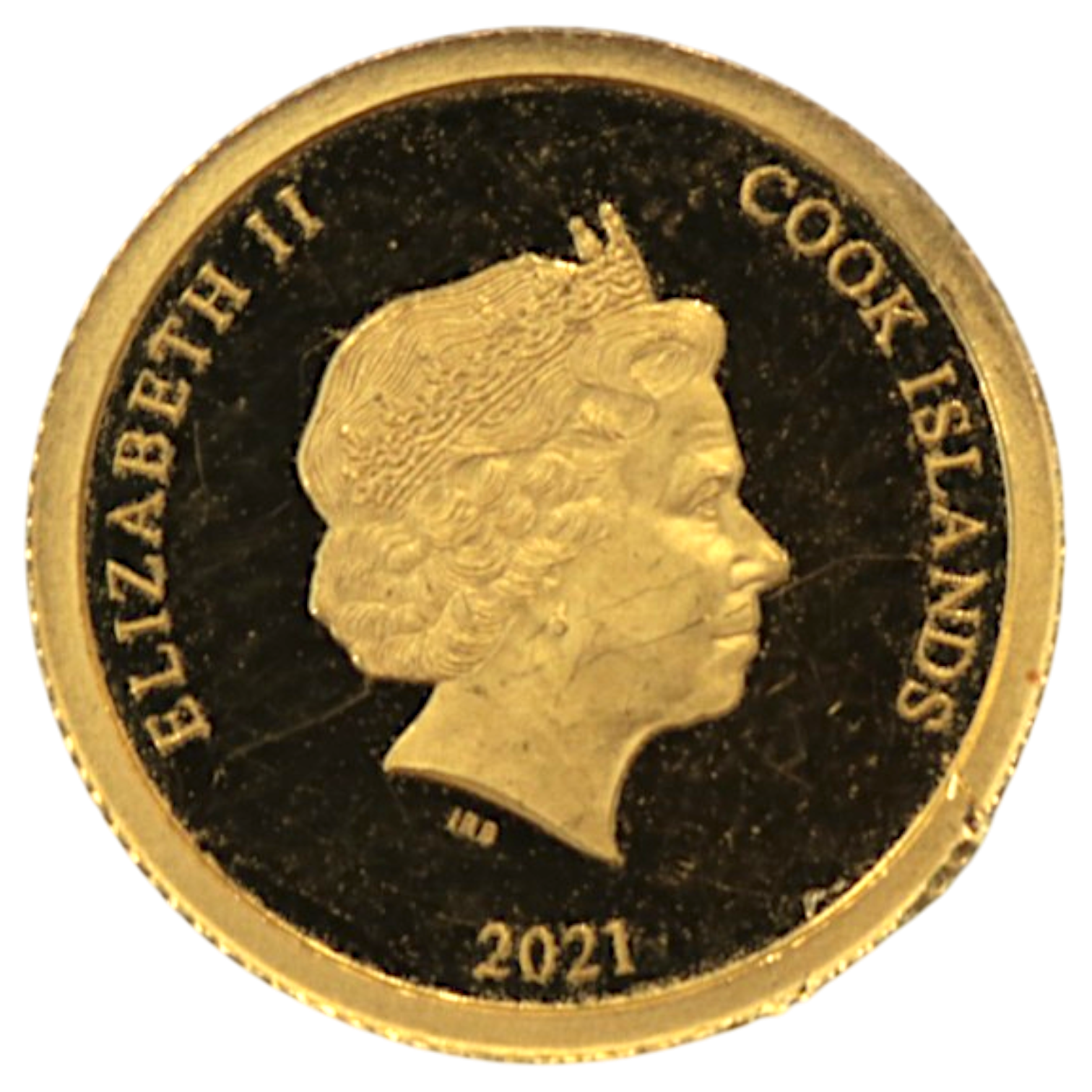 クック島 10ドル金貨 2021年 ウサギ エリザベス2世