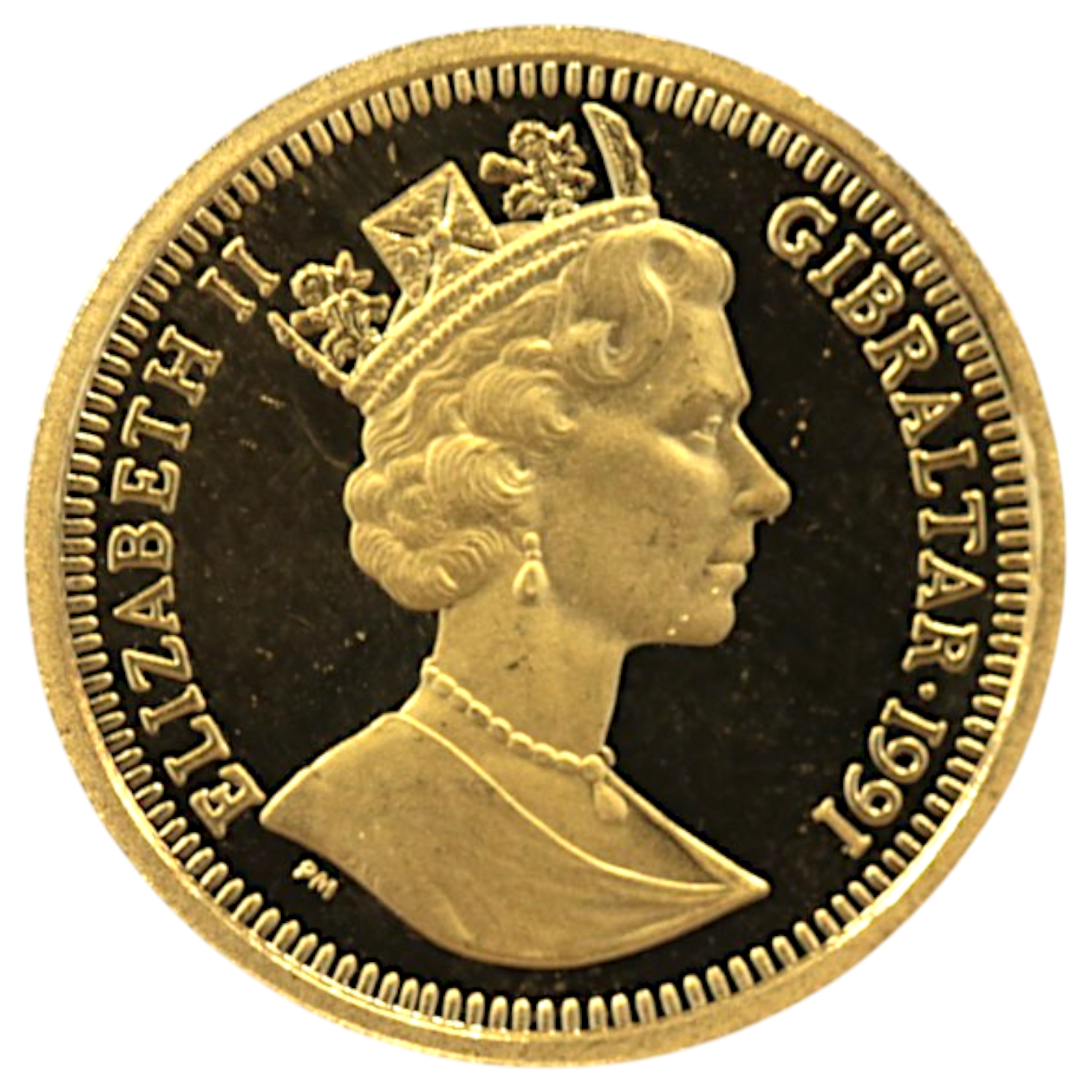 ジブラルタル 1/5クラウン金貨 1991年 ポブジョイ鋳 バルセロナ夏季オリンピック
