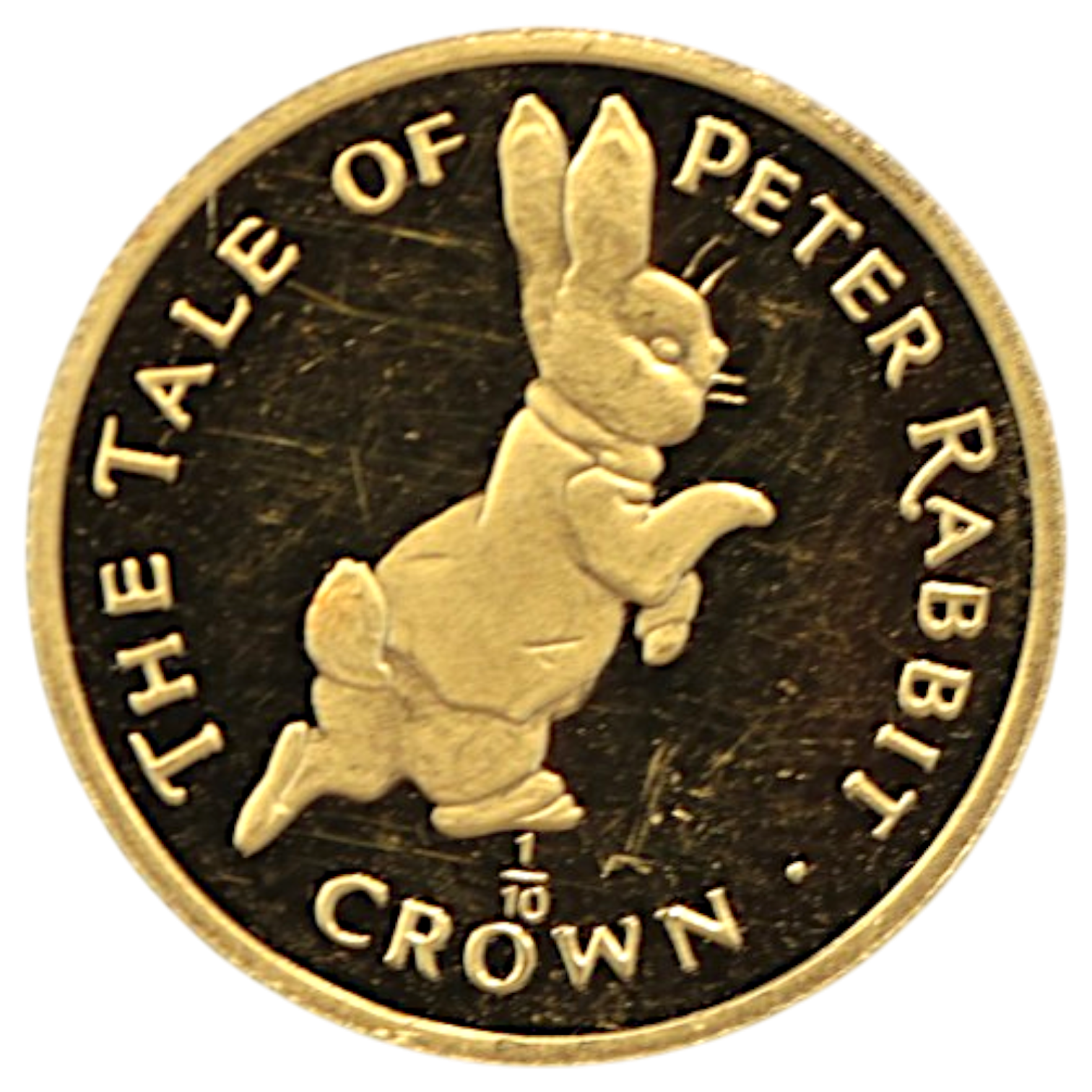 ジブラルタル 1/10クラウン金貨 1995年 ポブジョイ鋳 ピーターラビット