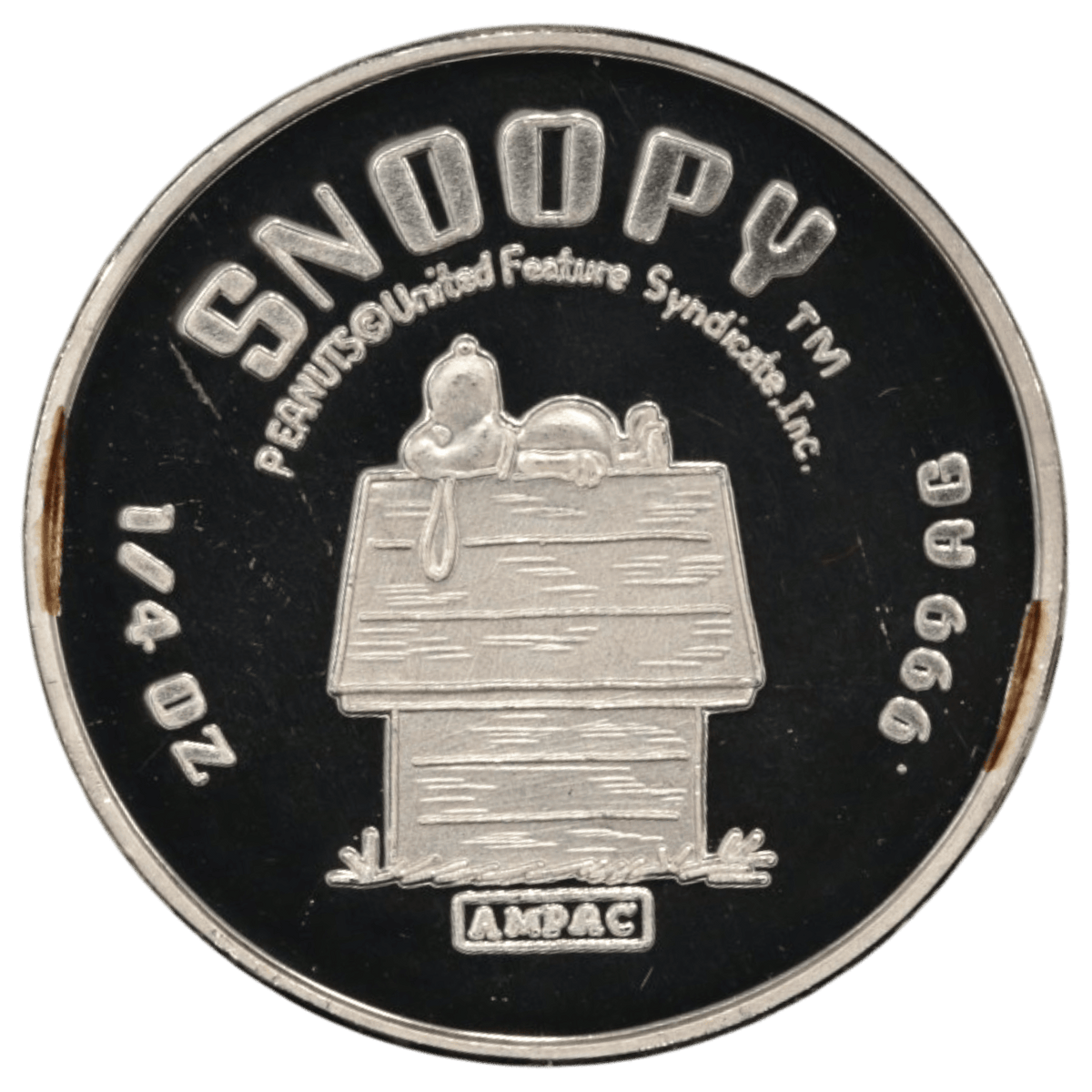 ピーナッツ 1/4oz銀メダル スヌーピー - NJ BUYER'S MARKETPLACE