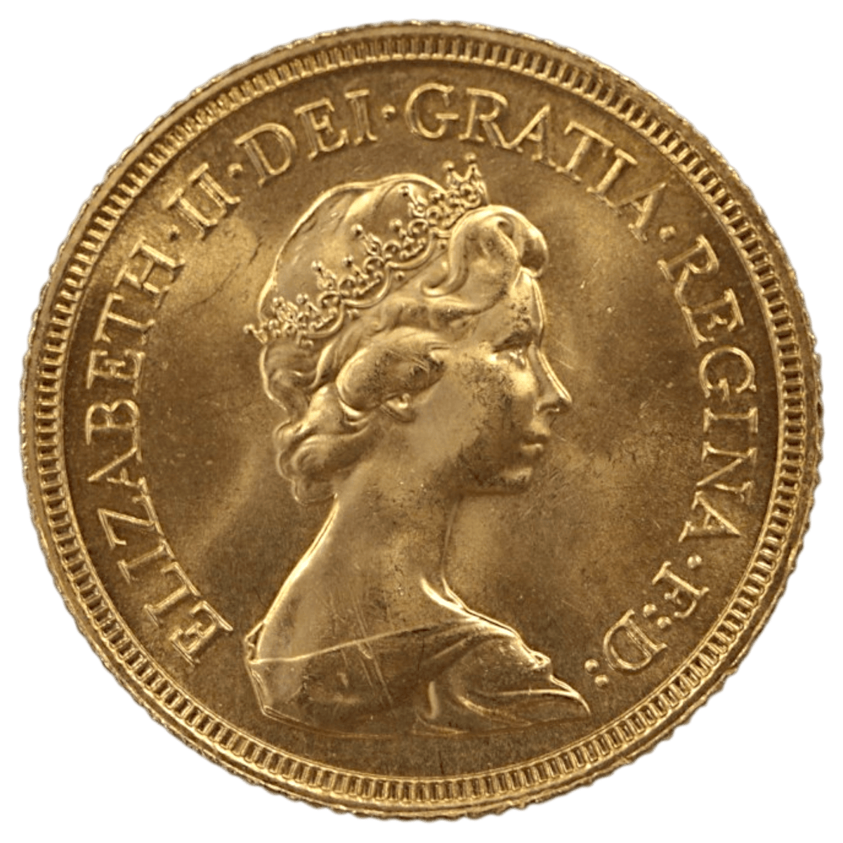 イギリス ソヴリン金貨 1981年 ロンドン鋳 エリザベス2世 聖ジョージの竜退治 - NJ BUYER'S MARKETPLACE