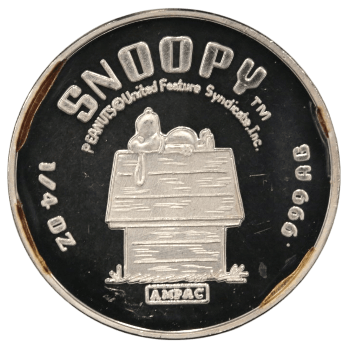ピーナッツ 1/4oz銀メダル スヌーピー - NJ BUYER'S MARKETPLACE