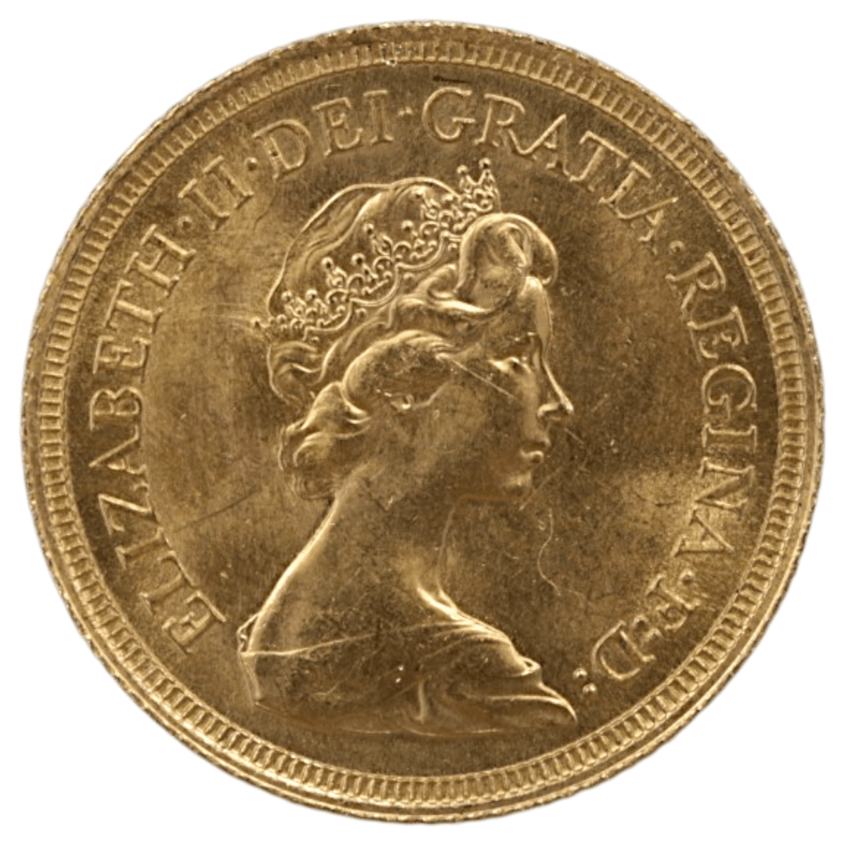 イギリス ソヴリン金貨 1974年 ロンドン鋳 エリザベス2世 聖ジョージの竜退治 - NJ BUYER'S MARKETPLACE