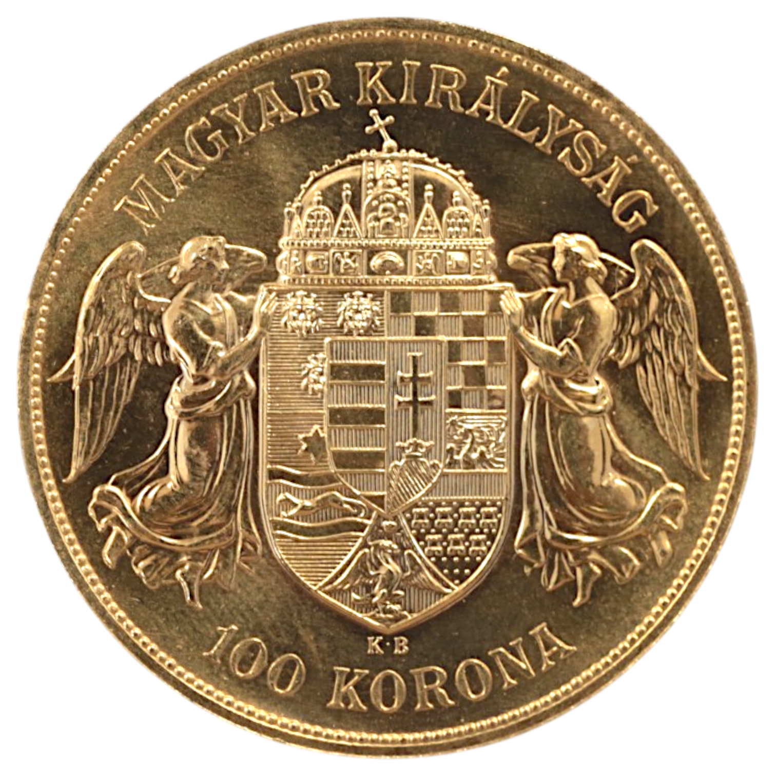 ハンガリー 100クローナ金貨 1974年(1908年銘)リストライク フランツ・ヨーゼフ1世