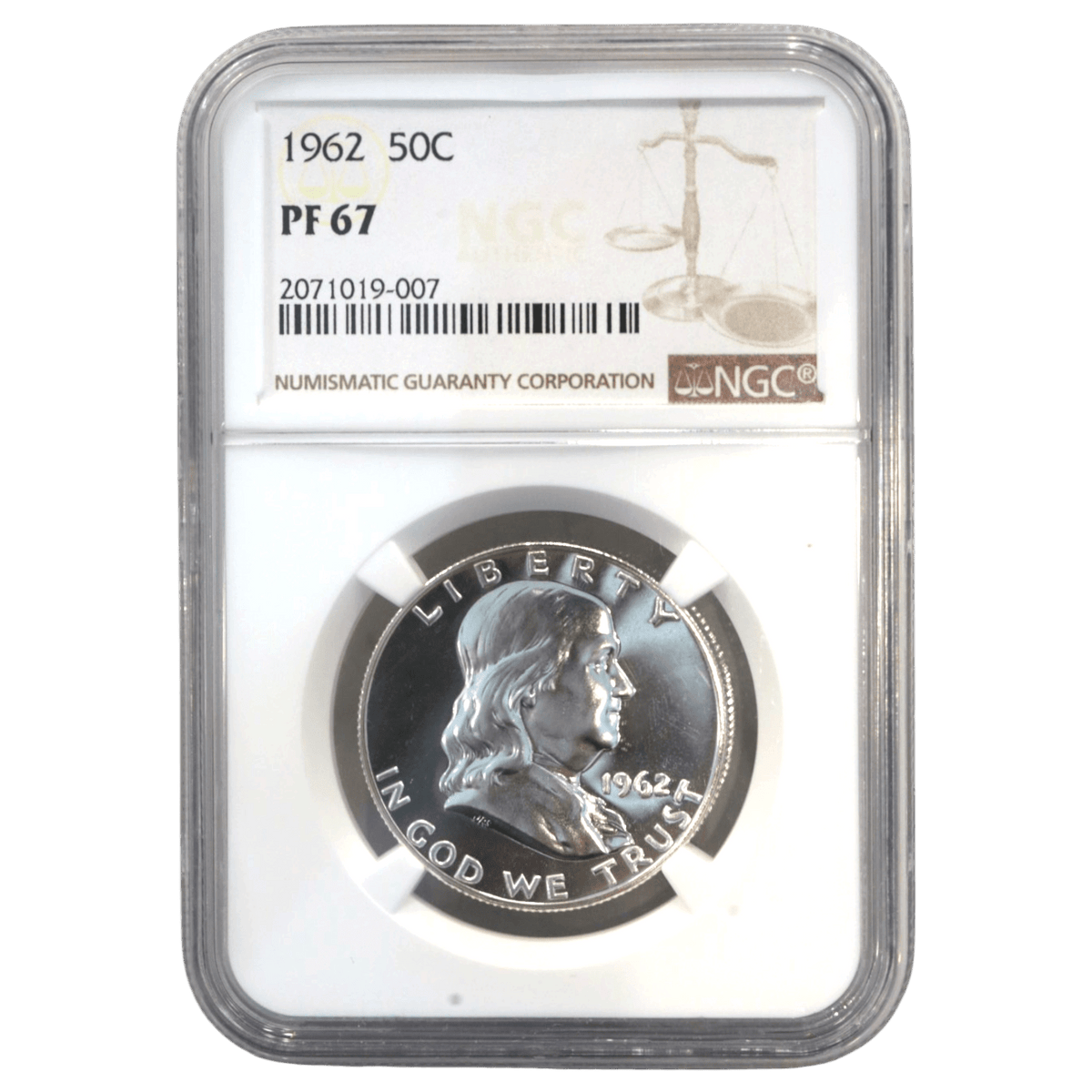 アメリカ 1/2ドル銀貨 1962年 ベンジャミン・フランクリン NGC PF67 - NJ BUYER'S MARKETPLACE